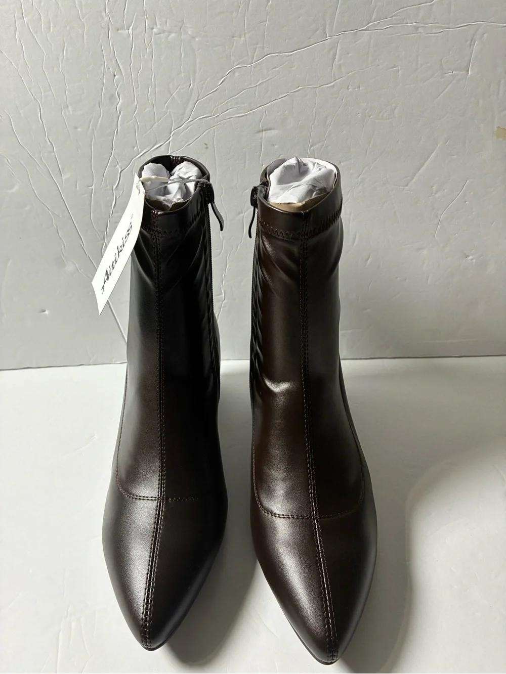 Women's Black Mid-Calf Block Heel Ankle Boots